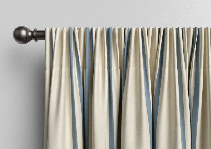 Adelaide, Winnies Stripe Raffs Blue - Made to Measure Curtains - Image 9